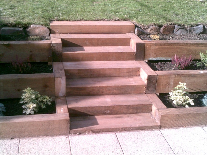 Garden steps laid by HMC Joiners, Builders, Fencing and Decking Services, Belfast, Northern Ireland
